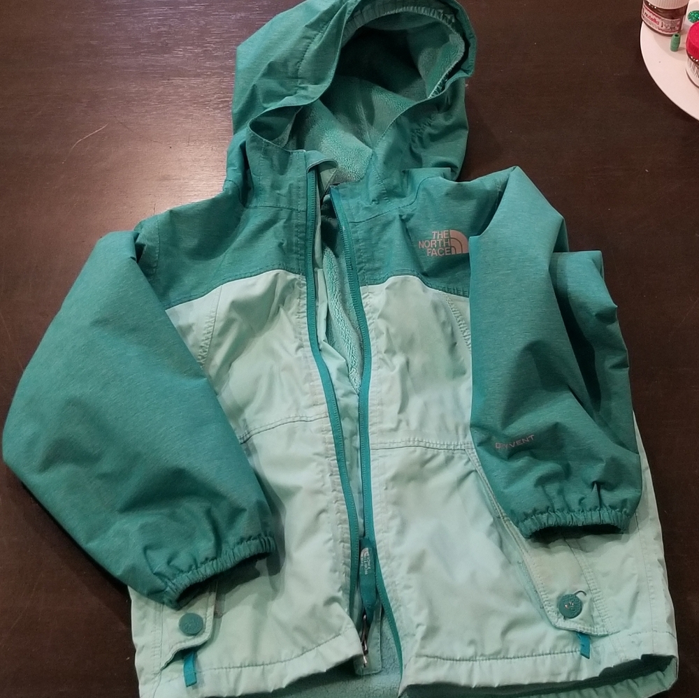 Northface kids lined waterproof jacket